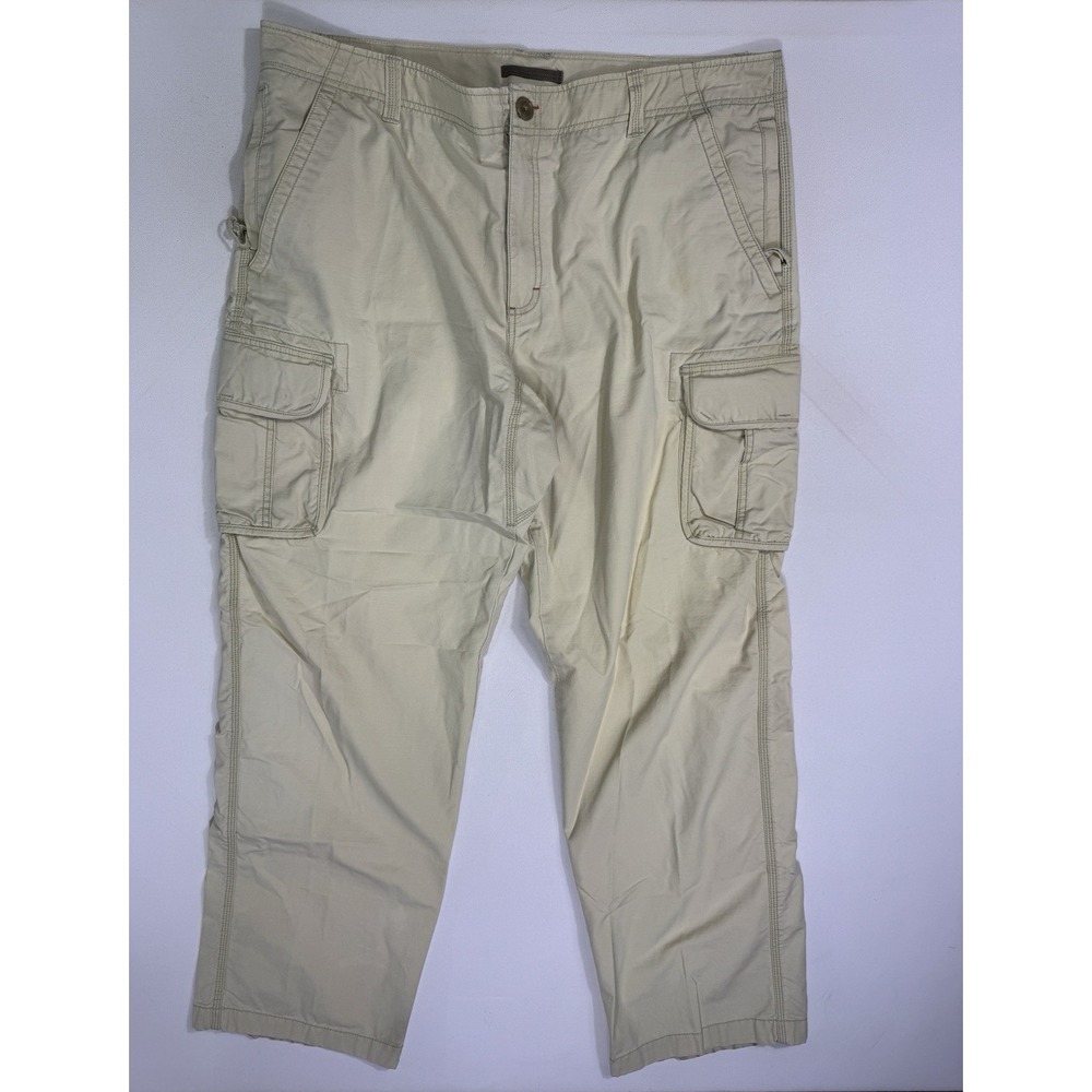LL Bean Cargo Pants Men's 40x34 (42x33) Utility Outdoor Work Cabin 6-Pocket